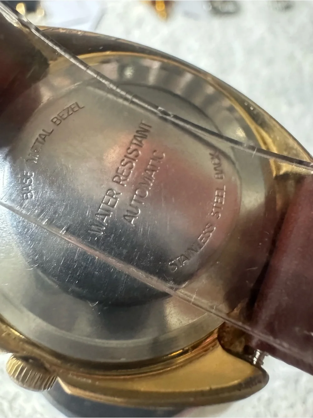 Timex Gold-Tone Case Brown Dial Men's Watch